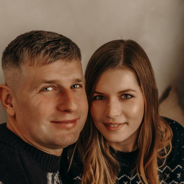 Kadr z sesji świątecznej